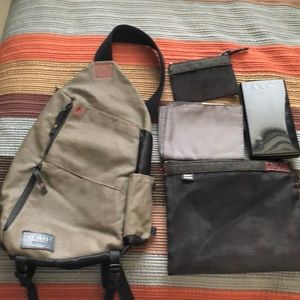 Sons of trade men’s diaper/toddler sling backpack